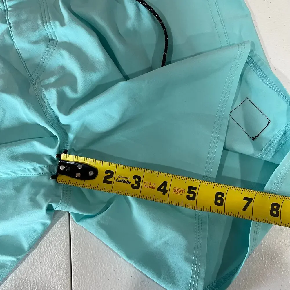 Quiksilver Teal Highline Surfsilk Lined Swim Hybrid Shorts Mens Size 30